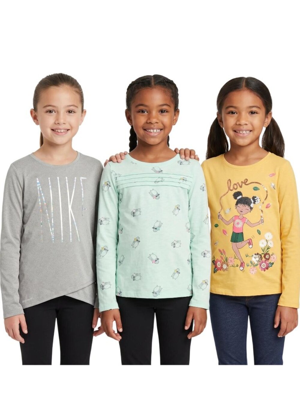 Nike Dri-Fit, Cat & Jack And Cynthia Rowley  Long Sleeve Shirt Girls Size Medium